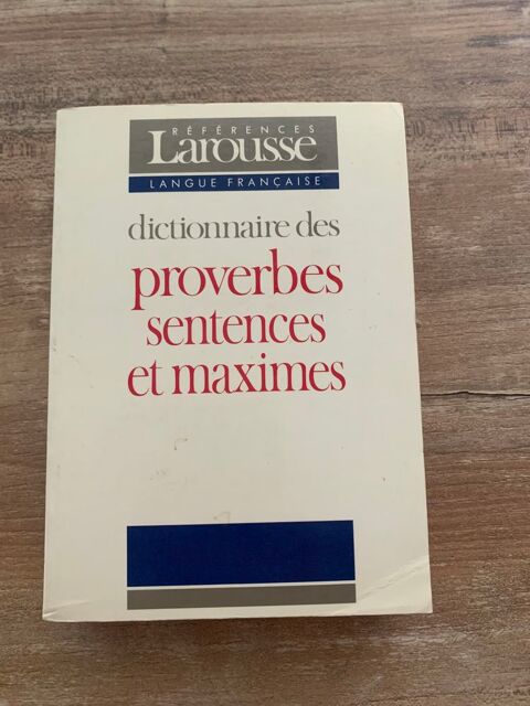 Livre       Dictionnaire des proverbes sentence 4 Saleilles (66)