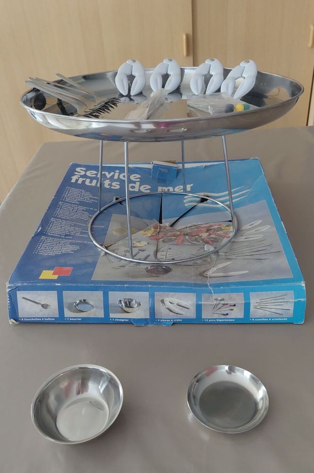 Service complet plateau fruits de mer Cuisine