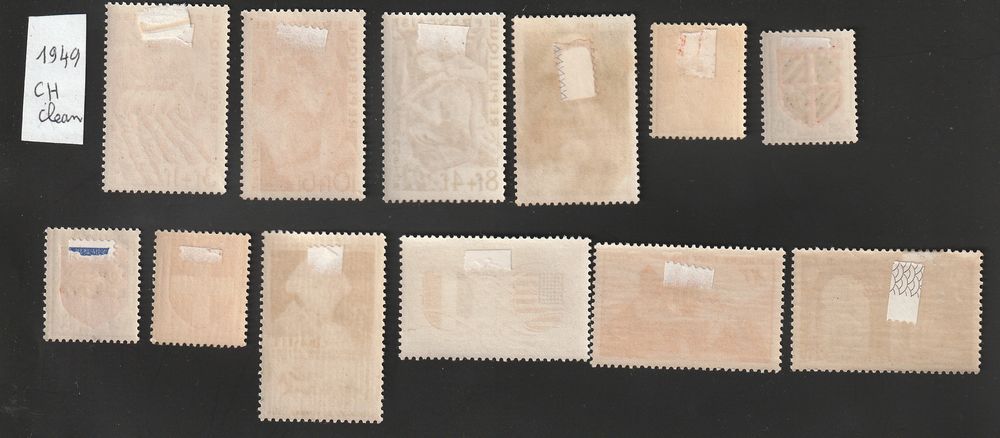 Timbres Neufs* avec charni&egrave;res papier 
Qqs adh&eacute;rences 