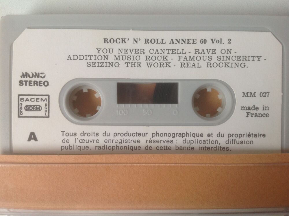 ROCK'N'ROLL ANN&Eacute;E 60 VOL.2 K7 AUDIO Envoi Possible
CD et vinyles
