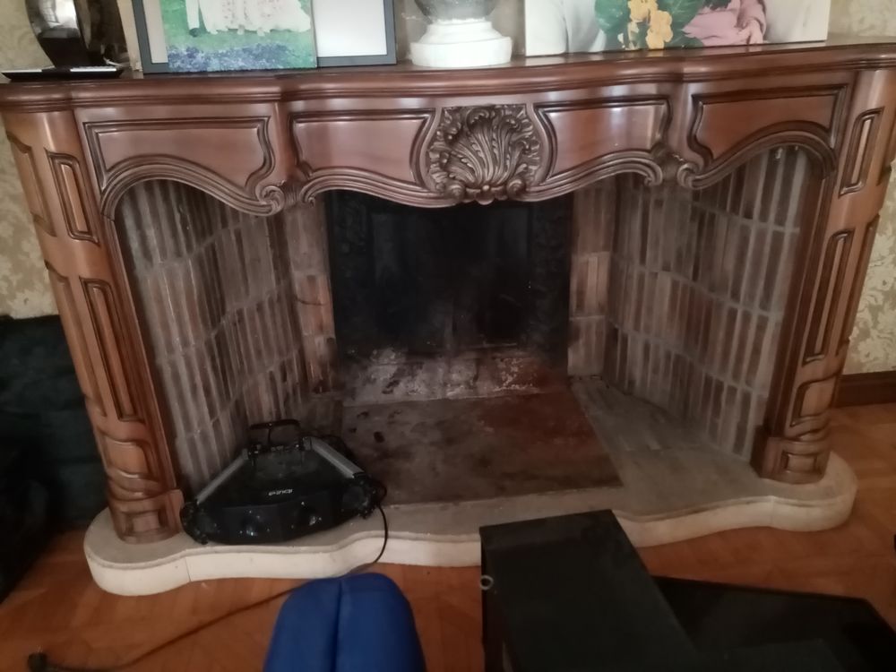 chemin&eacute;e materiaux nobles Décoration