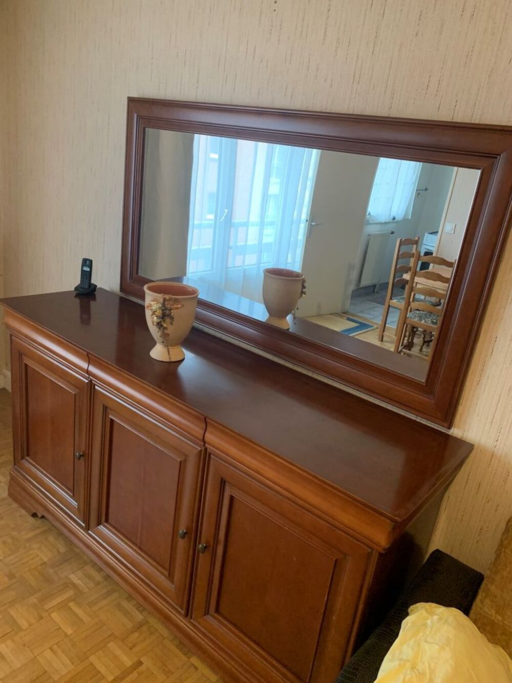 bahut et miroir en merisier Meubles