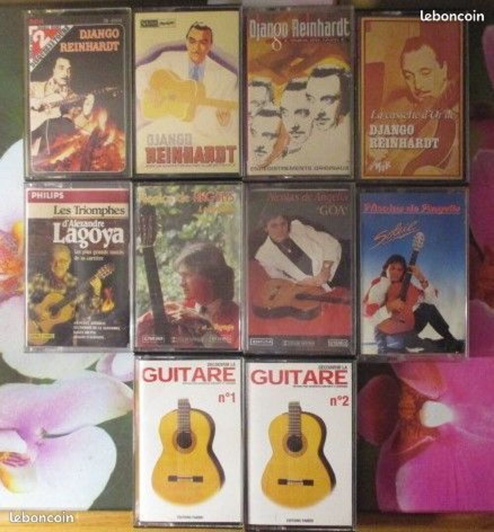 Cassettes audio " guitare-guitaristes " CD et vinyles