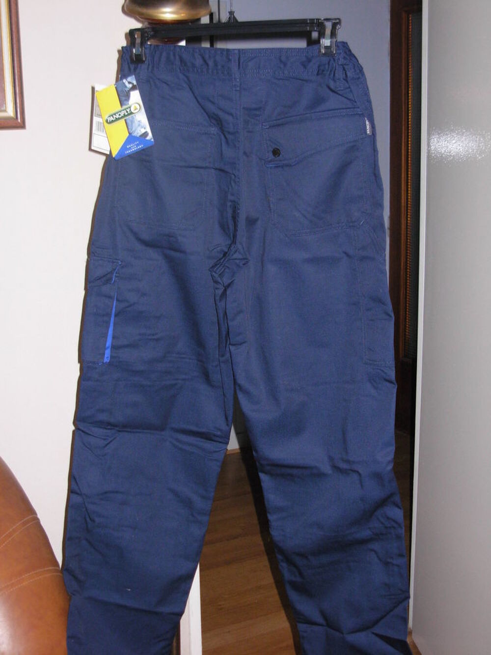 Pantalon de travail homme bleu , NEUF 8 poches taille L Vtements