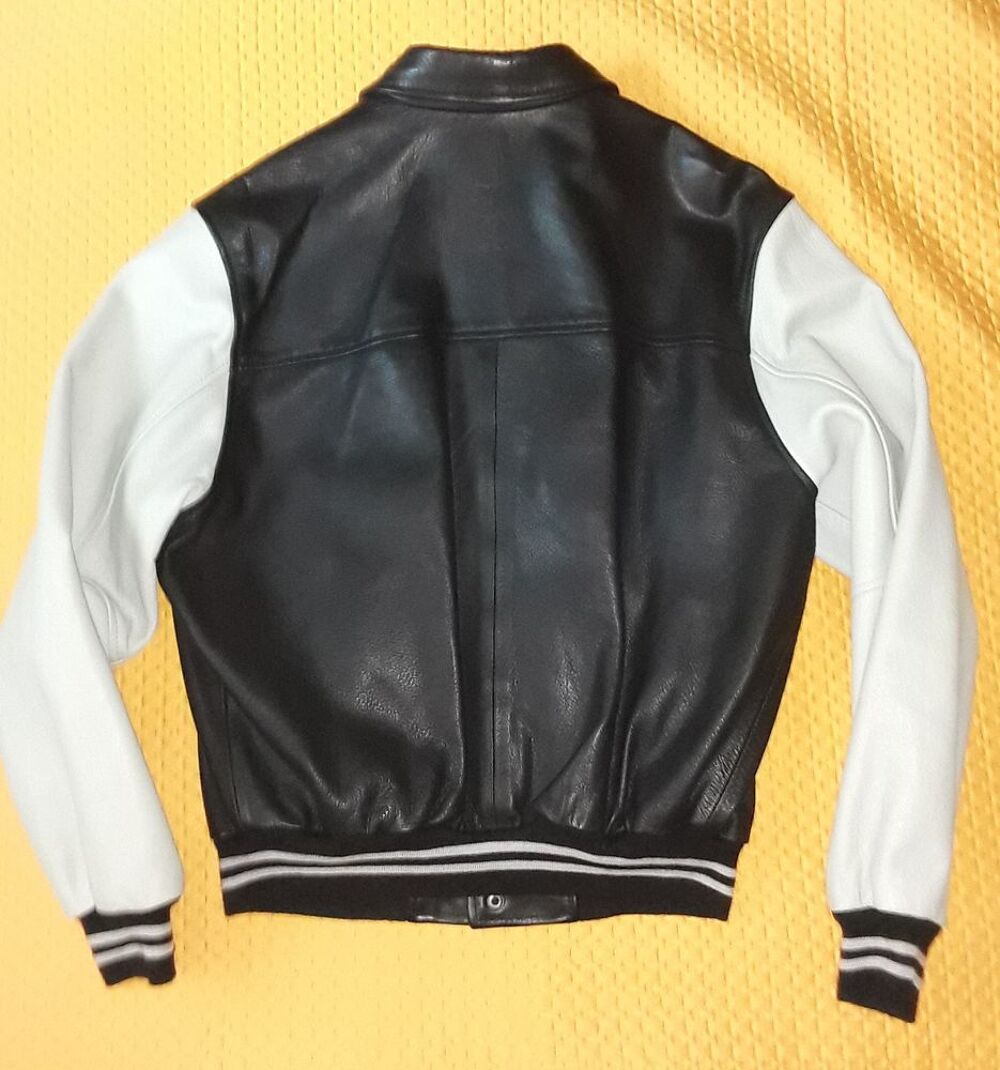 BLOUSON en CUIR - marque CHEVIGNON - HOMME - M Vêtements