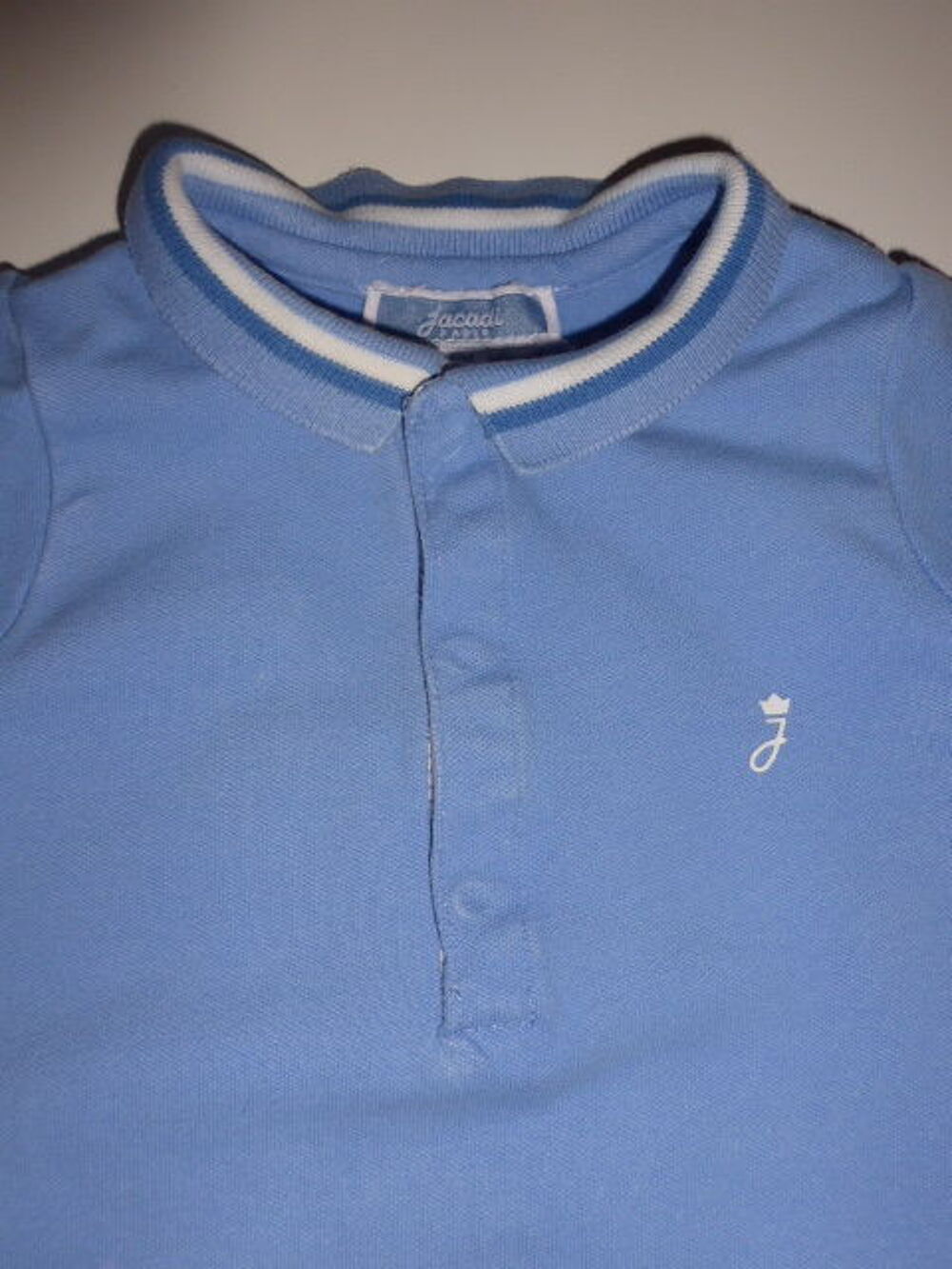 JACADI barboteuse bleue col polo 6 mois Vêtements enfants