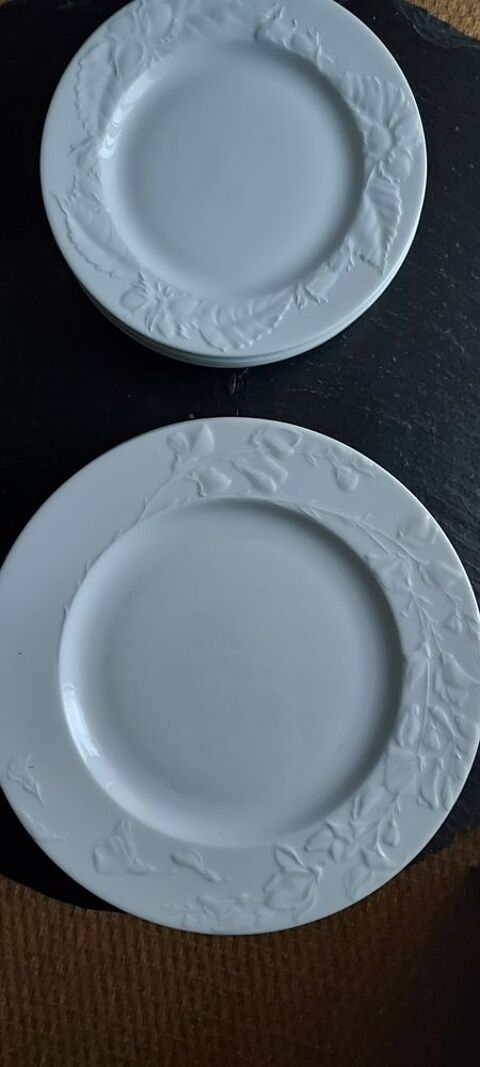 Assiettes porcelaine blanche 6 + 6 5 Thonon-les-Bains (74)