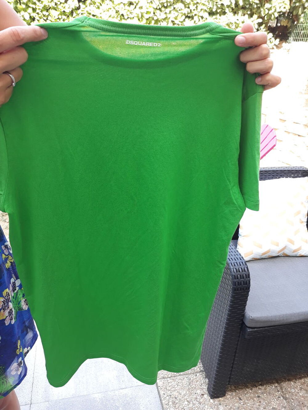 T shirt dsquared2 vert authentique Vtements
