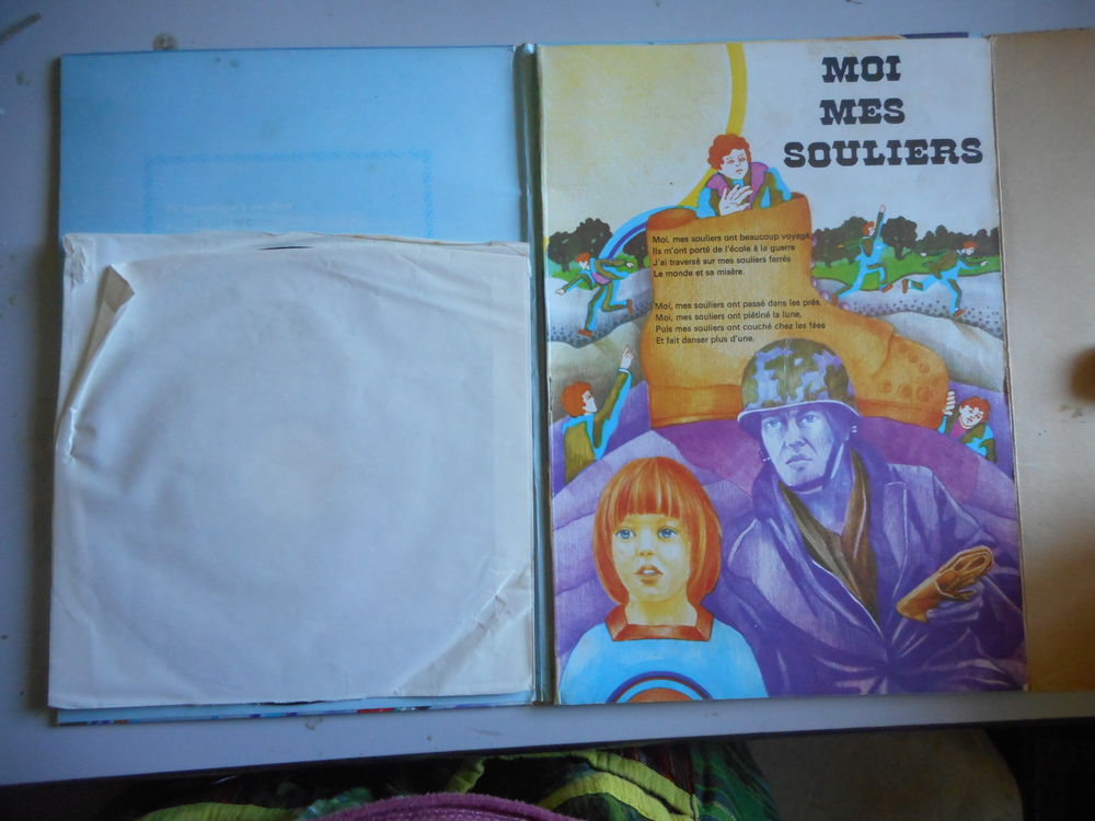 Livre Disque vinyl 45t "Felix Leclerc chante pour les enfant CD et vinyles
