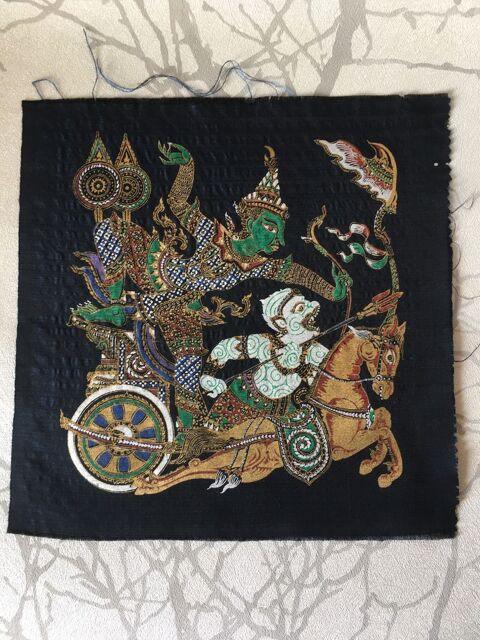 6 PEINTURES sur SOIE de THAÏLANDE à encadrer 24 Blaye (33)