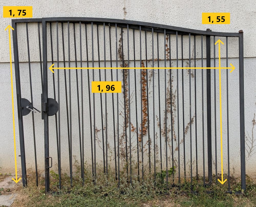 Dans L'Aube ( 10 ) Portail fer forg&eacute; + Portillon Jardin