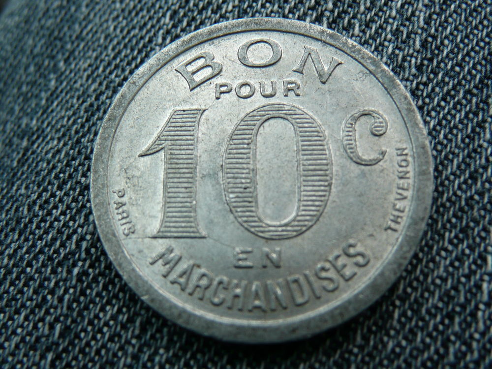 Jeton Alu 10 centimes &Eacute;picerie J.Dalidet Cognac 