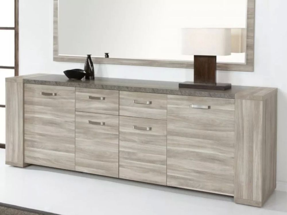 Buffet Stone 4 portes - 2 tiroirs Meubles