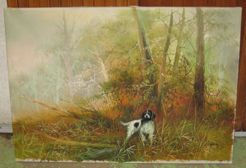 Huile sur toile sign&eacute;e L. Byford Décoration