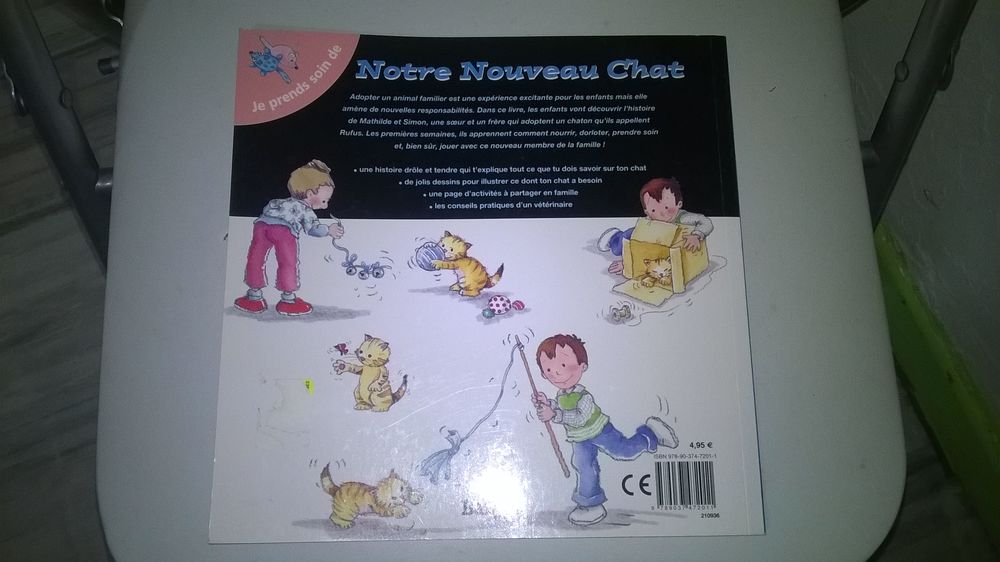 Livre Notre nouveau chat
2009
Excellent etat
Adopter un a Livres et BD