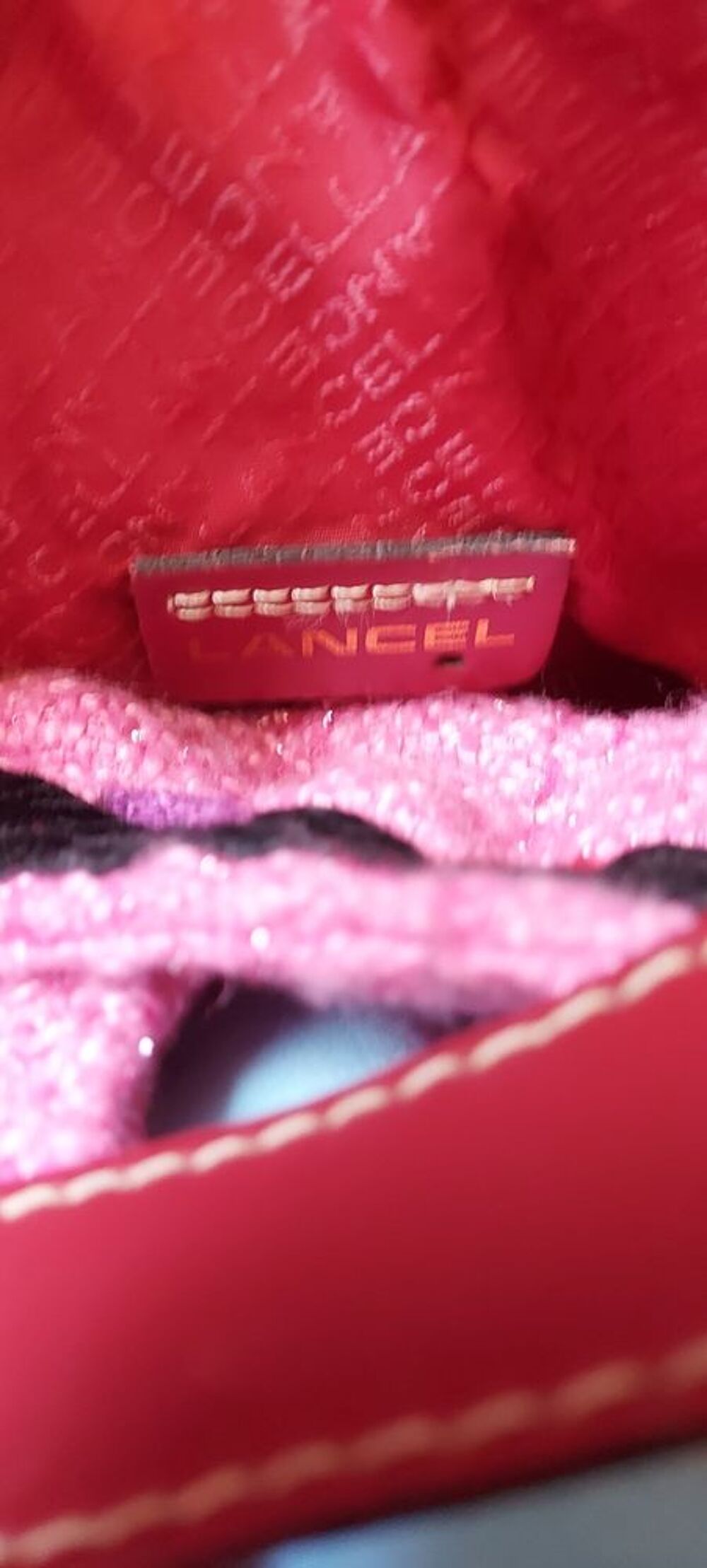 SAC LUXE cuir France LANCEL x Chane.l x Barbie style ReFashion r&eacute;actualis&eacute; Cr&eacute;ation unique fait main vintage Maroquinerie