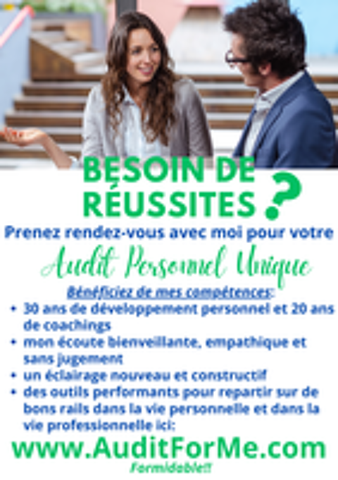   Service d'audit en développement personnel haut de gamme. 