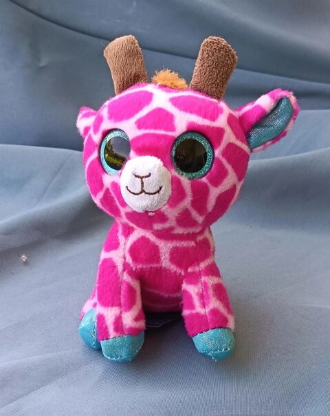 Peluche Girafe Rose Layfer   16-18 cm   Gros yeux brillants Thonon-les-Bains (74)