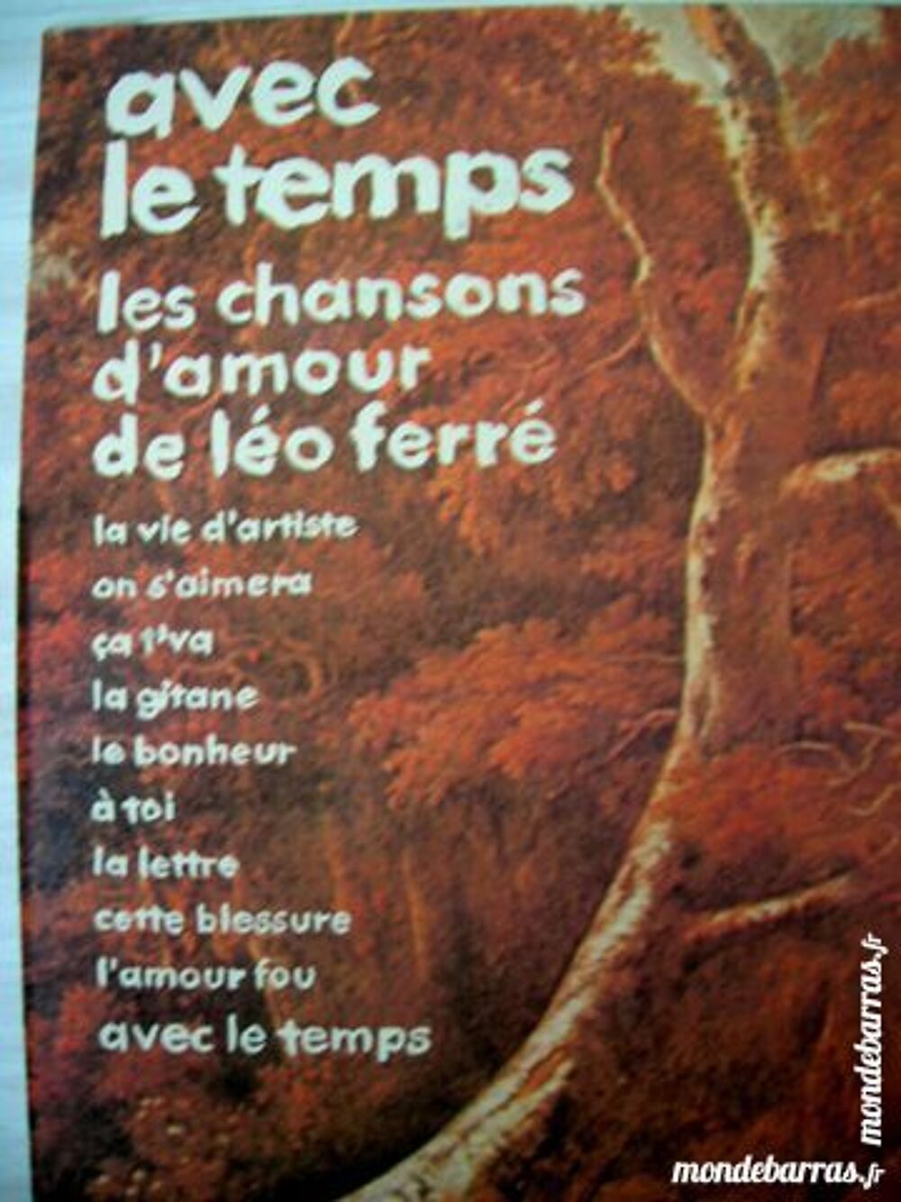 33 TOURS L&Eacute;O FERR&Eacute; Avec le temps CD et vinyles