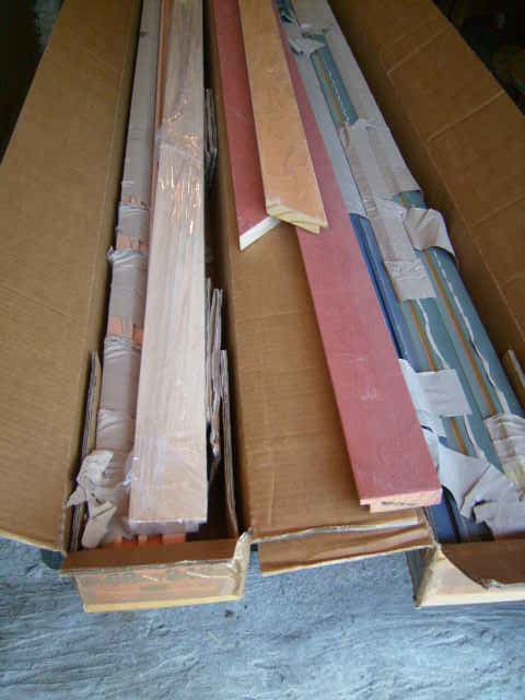 
Lot de 41 m�tres de baguettes bois fa�on cr�pi pour cadres  170 Wolxheim (67)