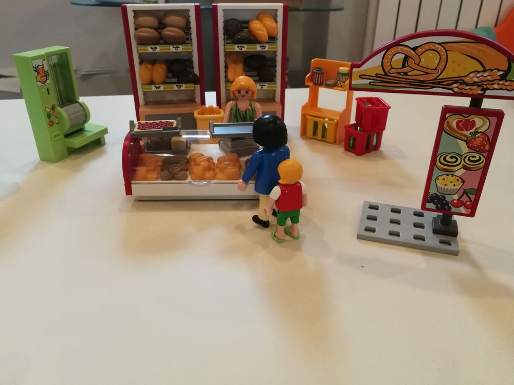 Lot Marchand de glaces et Boulangerie Playmobil Jeux / jouets