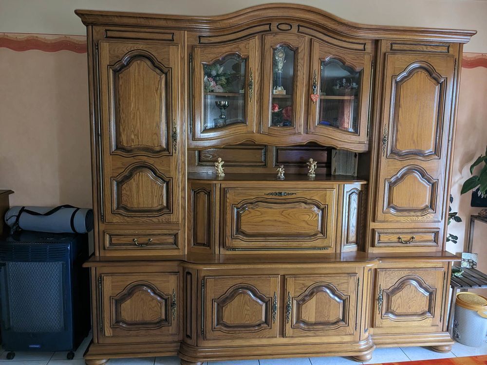 Buffet ch&ecirc;ne massif 2 pi&egrave;ces Meubles