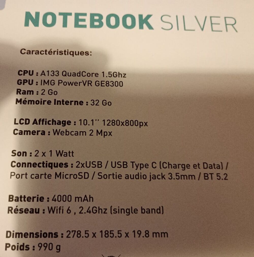 Notebook Danew Matriel informatique