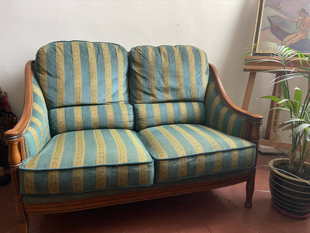 Canap&eacute; vintage 2 places - Style Louis XV Meubles