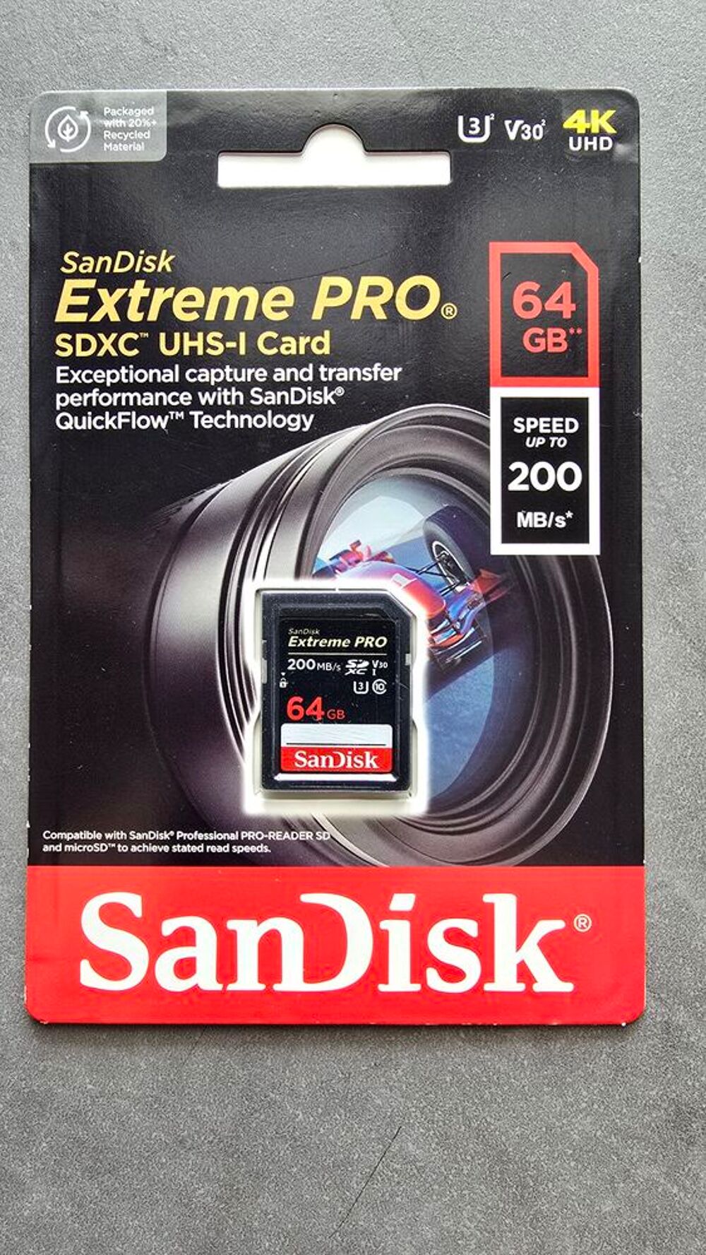 cartes m&eacute;moires SDXC Matériel informatique