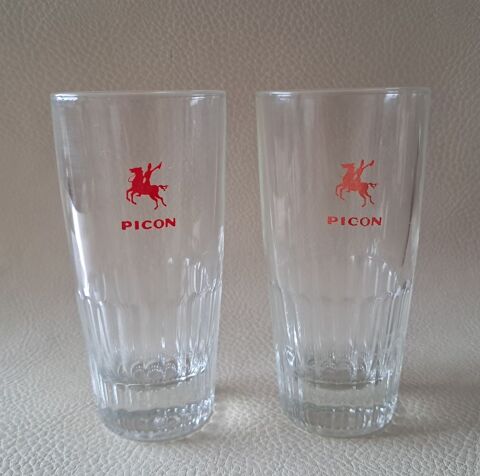 Lot de 2 verres à bière picon 12 cl 3 Mauguio-Carnon-Plage (34)