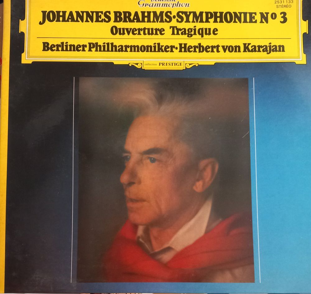 JOHANNES BRAHMS / SYMPHONIE NO 3 / DISQUE VYNIL 33 TOURS /
CD et vinyles
