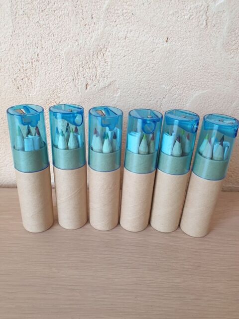 6 bo�tes crayons de couleurs avec taille crayons  neufs 4 Raon-l'�tape (88)