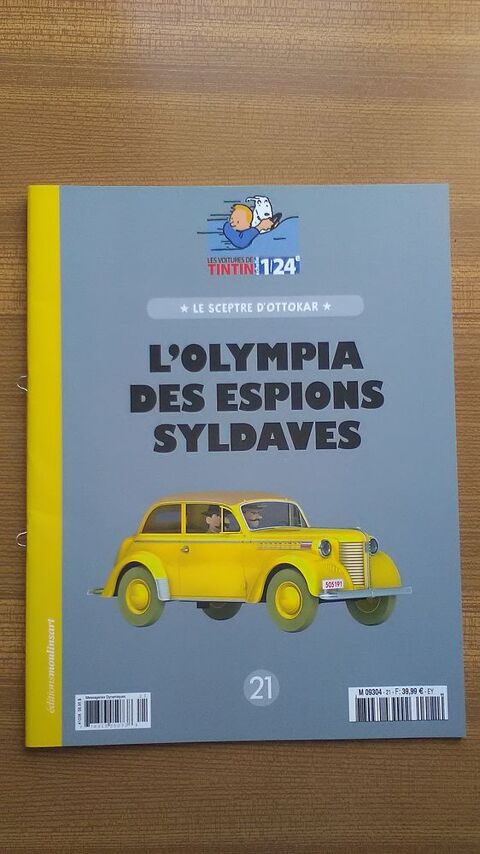 VOITURE DE TINTIN LA N�21    L' OLYMPIA DES ESPIONS SYLDAVES 60 Dolus-d'Ol�ron (17)