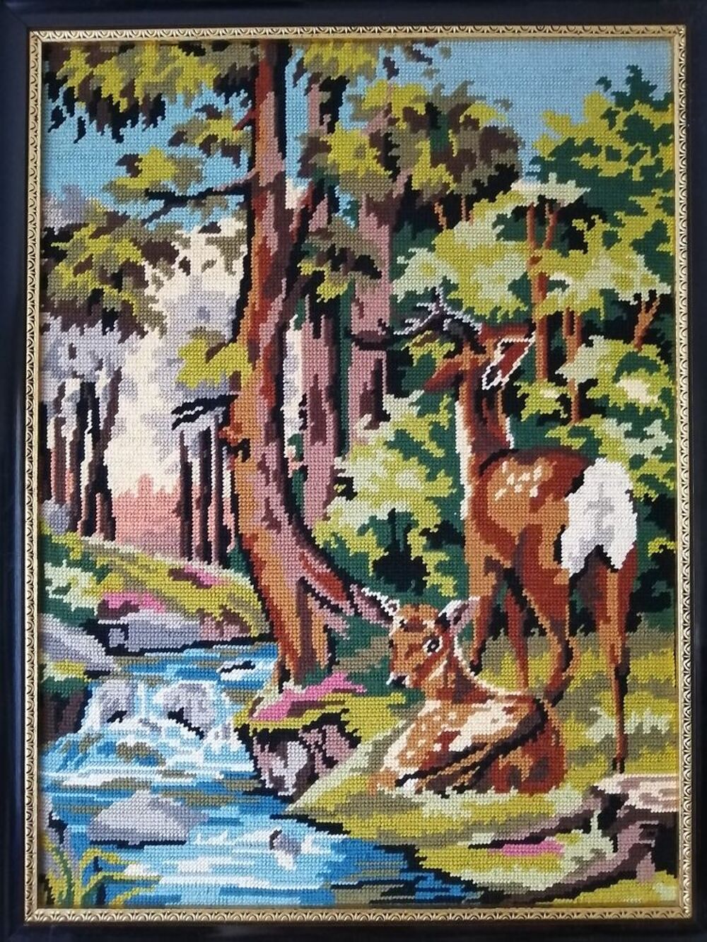 Tableau laine Canevas - Foret Décoration