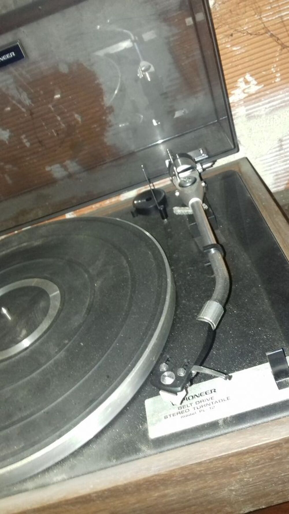 tourne disque "pik up" socle bois brun Pionner 45/33/68 t. Audio et hifi