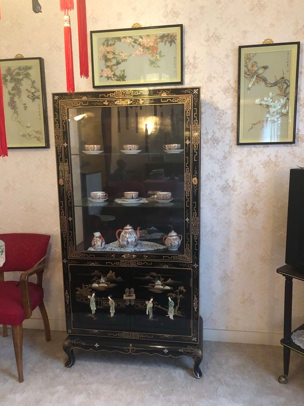 meuble vitrine et table chinoise Meubles