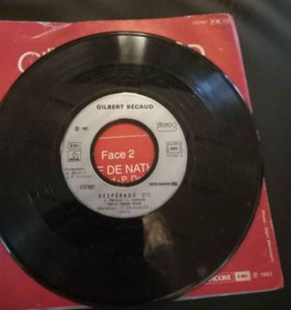 45 tours Gilbert B&eacute;caud desperado CD et vinyles