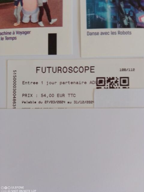 FUTUROSCOPE BILLETS ADULTES  35 Montigny-ls-Metz (57)