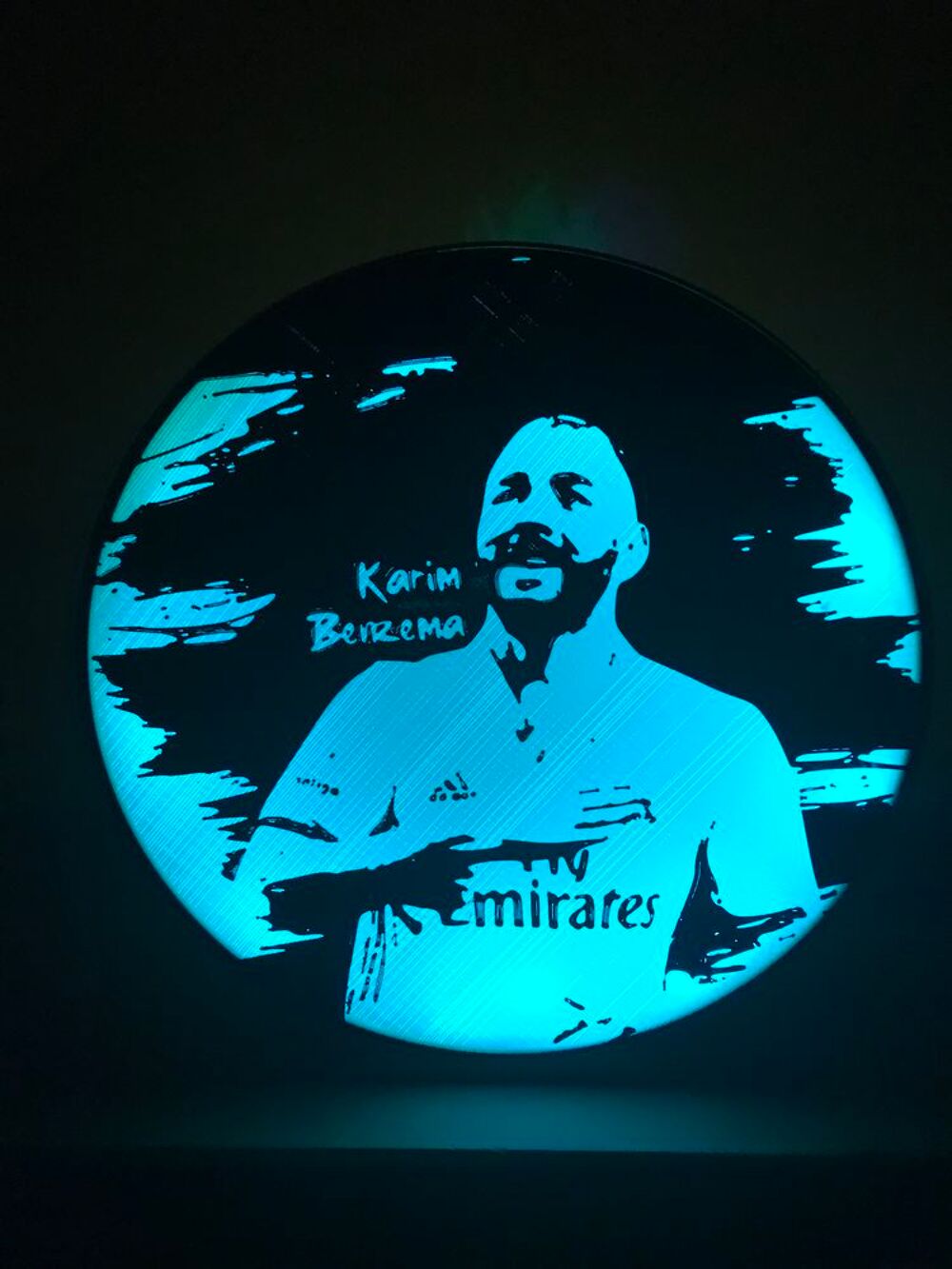 Lampe KARIM BENZEMA Ballon d'or eclairage usb Décoration