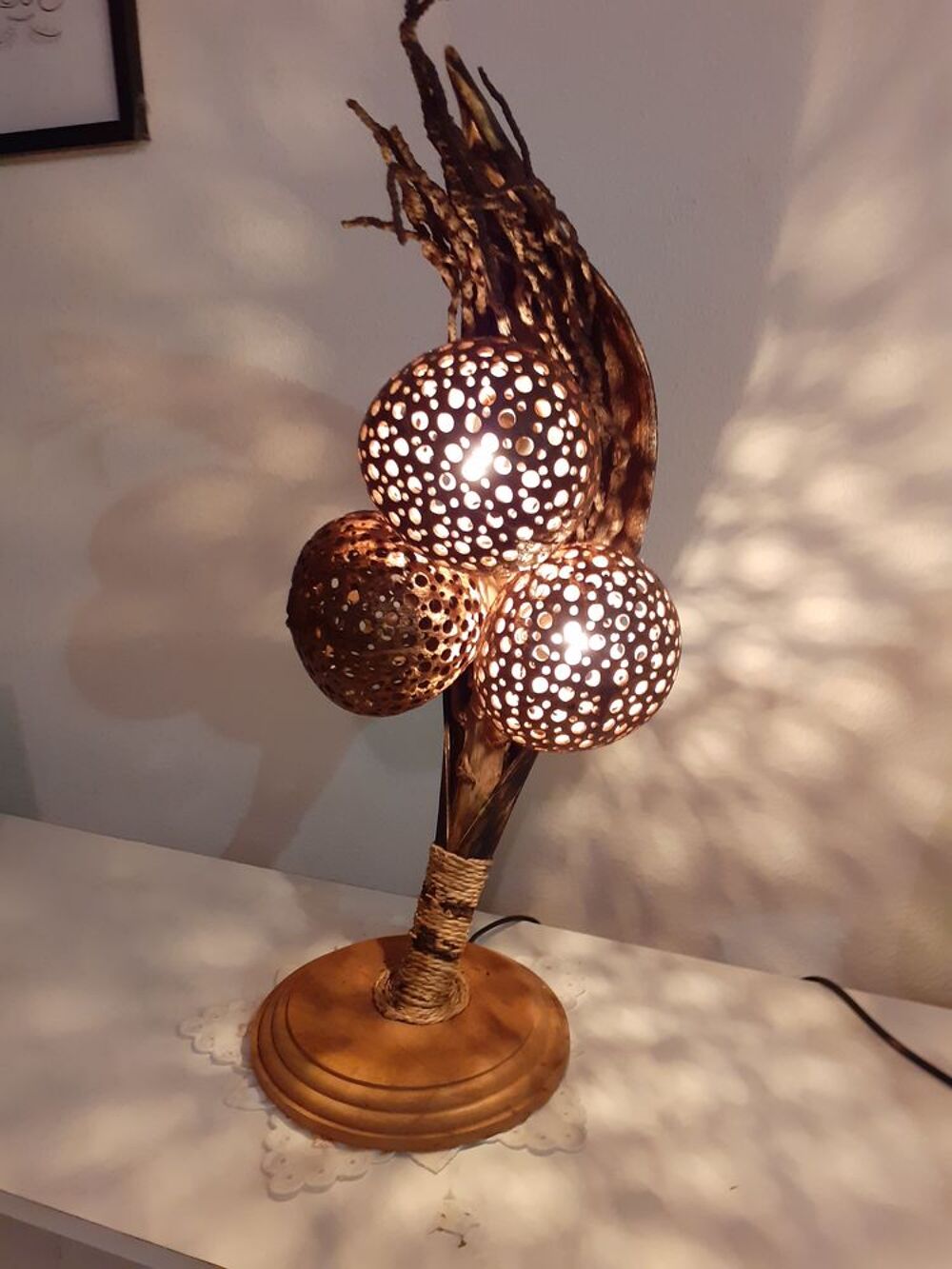 deux tres jolis lampes artisanales Décoration