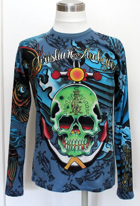 T Shirt Tatoo CHRISTIAN AUDIGIER - Ed HARDY T.M. 90 Issy-les-Moulineaux (92)
