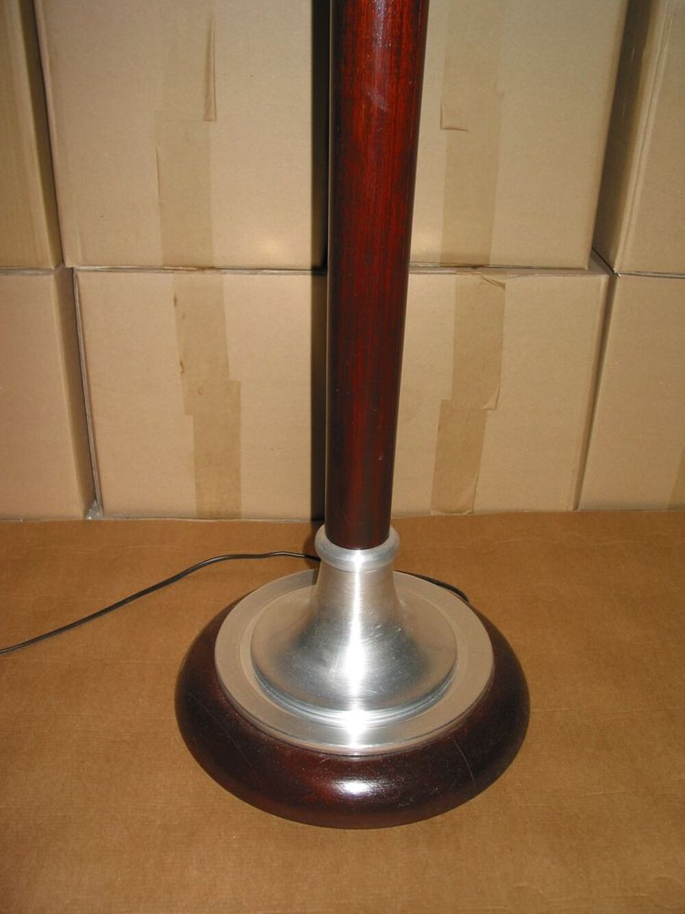 GRAND LAMPADAIRE MAZDA &Eacute;POQUE 1930 LAMPE art d&eacute;co chrome alu Décoration