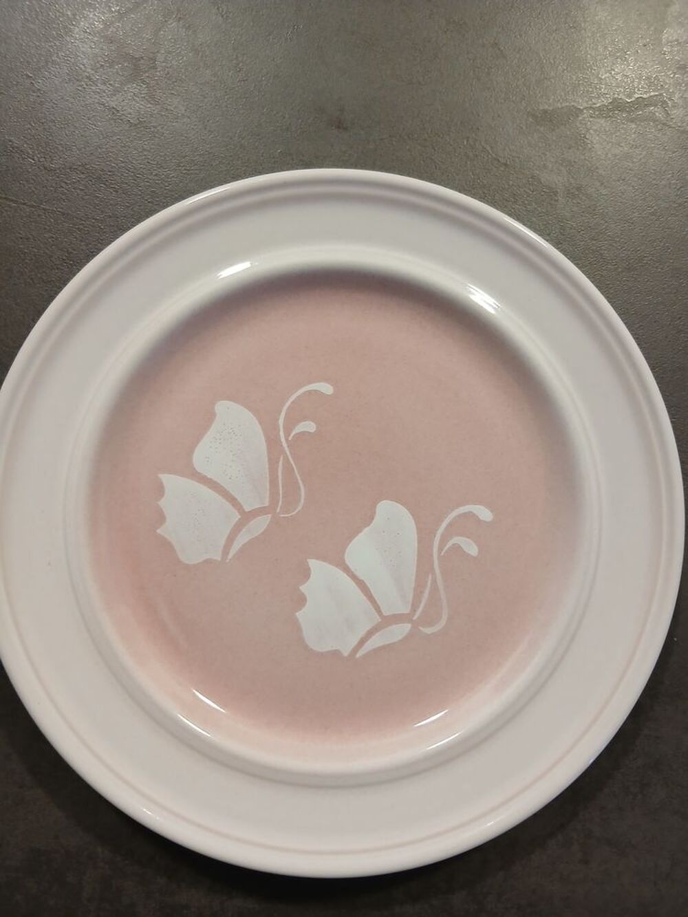 Service faience rose Papillon Cuisine