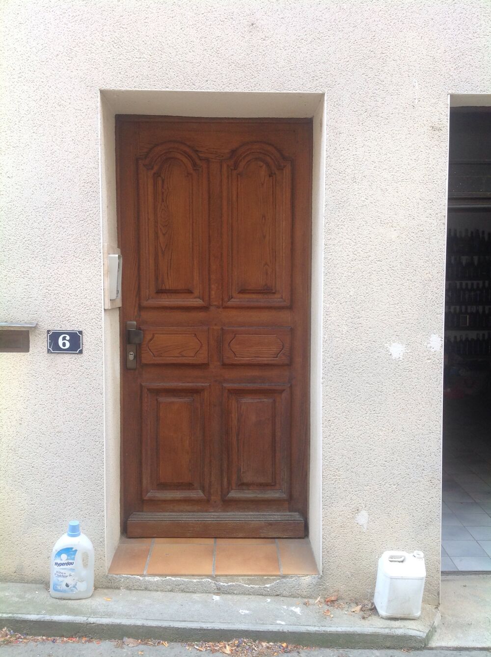 porte d'entr&eacute;e sans dormants, &agrave; recouvrement Bricolage