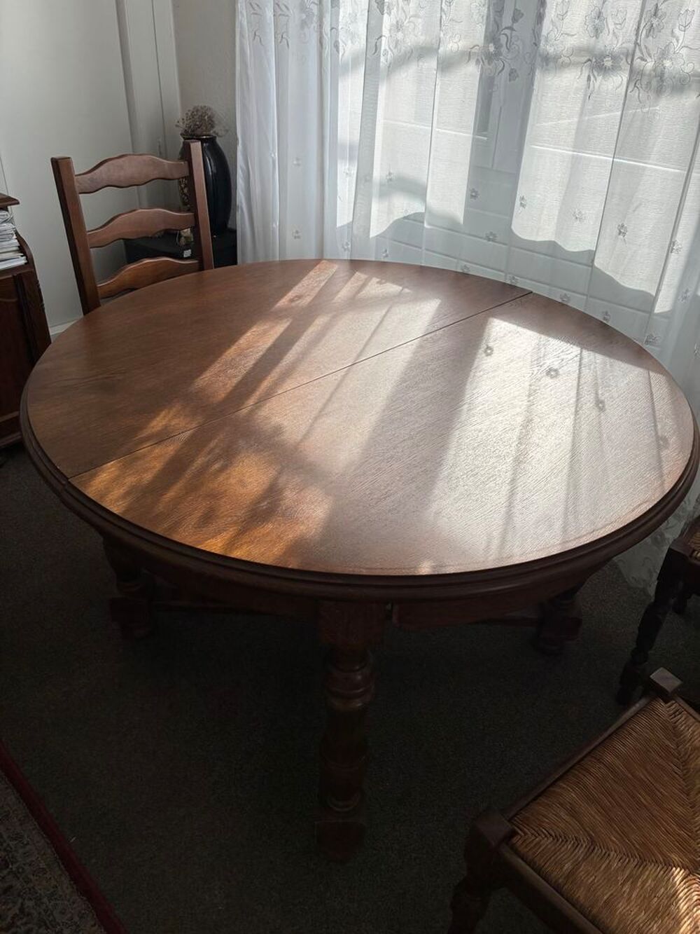 Table ronde en bois pour salon-salle &agrave; manger Meubles
