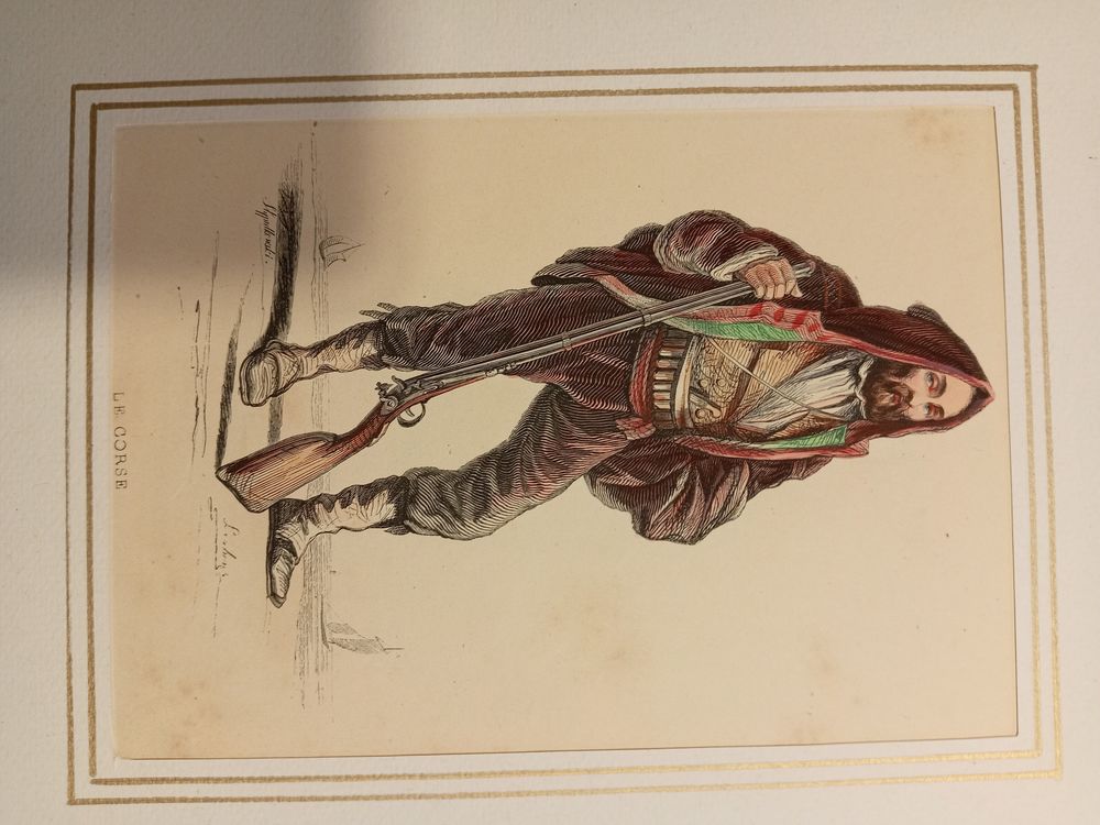GRAVURES ORIGINALES de 1830 COSTUMES REGIONAUX 