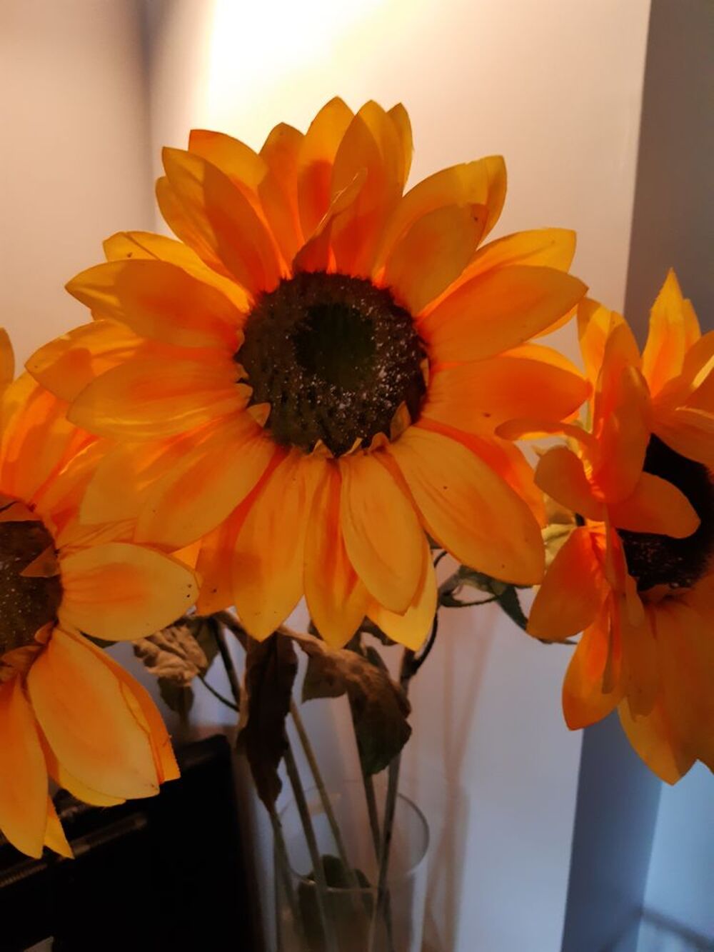 
Grands Tournesols Synth&eacute;tiques 150 cm. Décoration