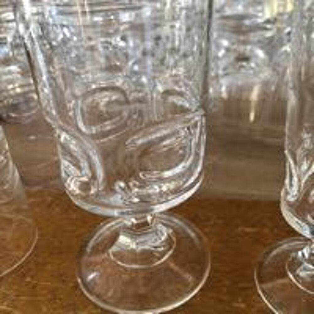 lot 42 verres cristal 