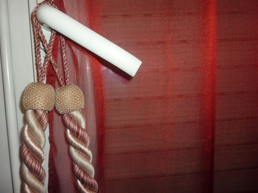 3 embrasses rideaux en corde tress&eacute;e Décoration