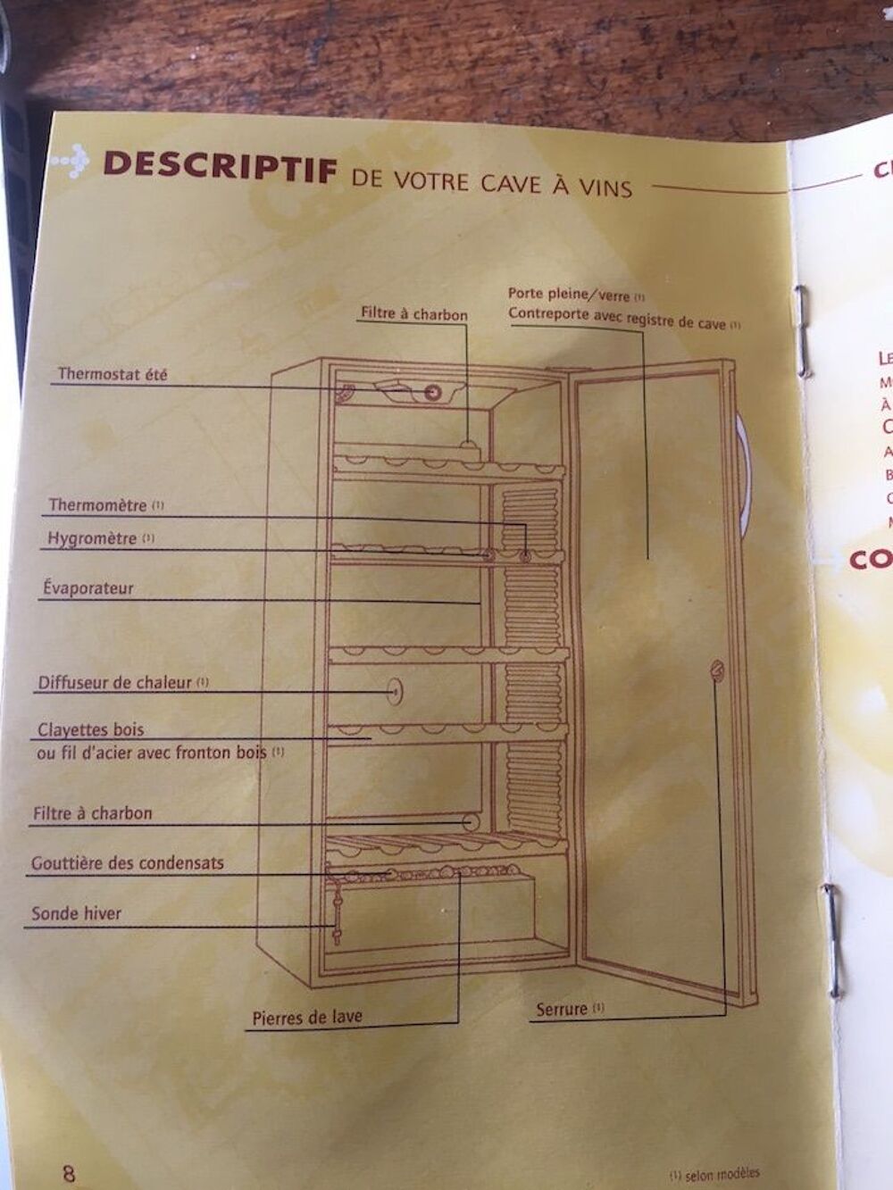 Cave &agrave; vin Climadiff Electroménager